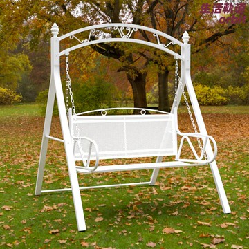 【雙人鐵藝】鞦韆椅 搖椅 搖籃椅 陽臺椅 休閒椅 庭院椅 歐式復古設計 加厚防鏽 室內外通用 成人兒童皆宜