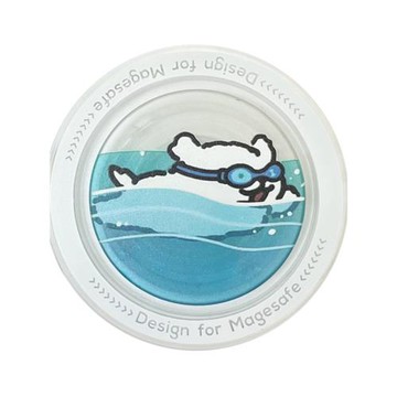 可愛線條小狗主題Magsafe磁吸氣囊手機支架送引磁環手機氣墊支架