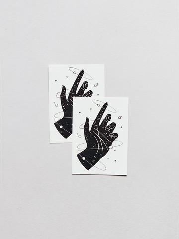 Orbit Pairs tattoo sticker