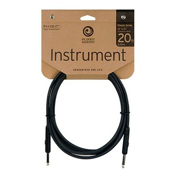 D’Addario Planet Waves Classic系列 PW-CGT-20 雙直頭 20呎導線