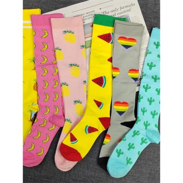 外貿單 速干壓力小腿襪運動專用襪子瘦小腿彈力壓縮襪男女款長襪