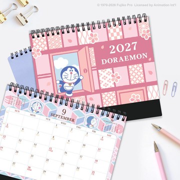 【6/26－7/31 預購89折】JzFun / Doraemon 哆啦A夢 2027桌曆