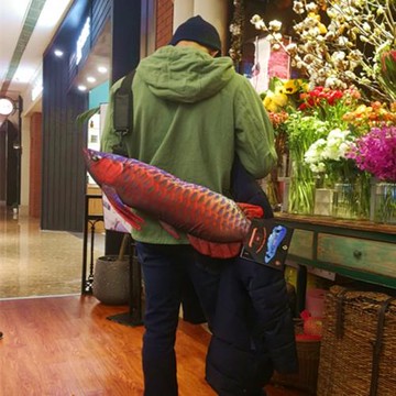 3D立體魚個性單肩包個性斜挎包創意單肩包男包惡搞單肩包