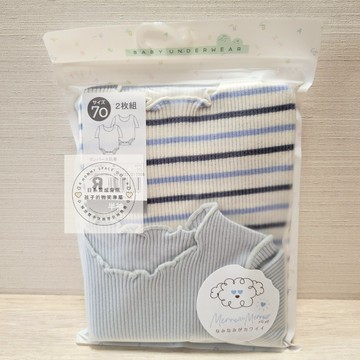 【70cm | 80cm✨】日本童裝 小眾品牌 棉100% 短袖包屁衣2件組