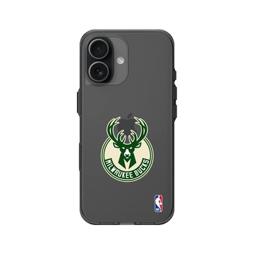 iPhone 17 Clear (相機按鈕) 酷墨灰 - NBA - Logo-密爾瓦基公鹿 Milwaukee Bucks