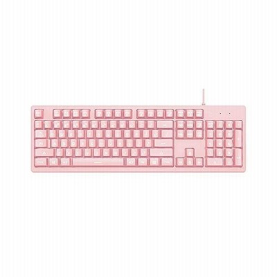Dks100 有線usb フルサイズキーボード 可愛いキーボード 104キー 3レベルの白いバックライト 英語配列 キーボード ピンク 通販 Lineポイント最大get Lineショッピング