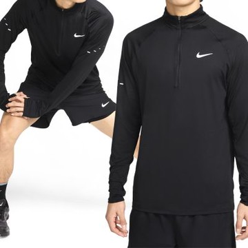 Nike As M Nk Df Stride Hz Midlayer 男款 黑色 排汗 透氣 長袖 HV2181-010