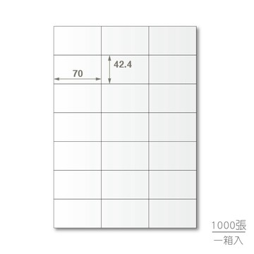 【蛙辦公】龍德 三用電腦標籤貼紙 21格 LD-836-W-B  1000張(箱)