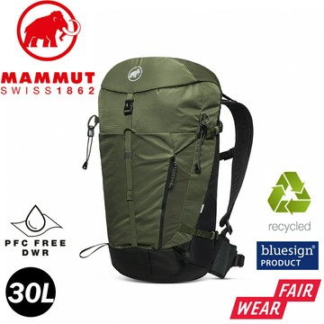【MAMMUT 長毛象 男 MA Lithium 30L 多功能健行後背包《深沼澤綠/黑》】2530-03152/雙肩背包/登山