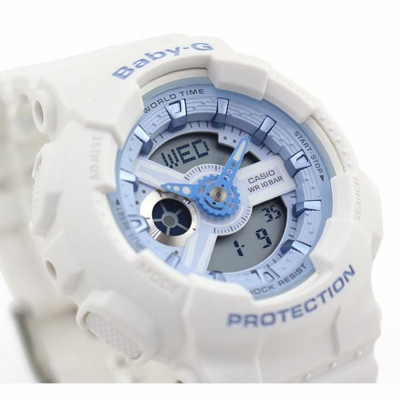 ベビーG カシオ Baby-G レディース 腕時計 白 ホワイト 青