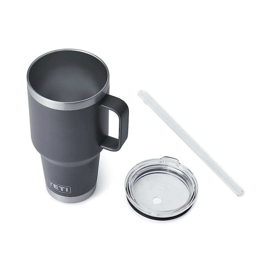 YETI Rambler oz Straw Mug, Vacuum Insulated, Stainless Steel, Navy並行輸入品