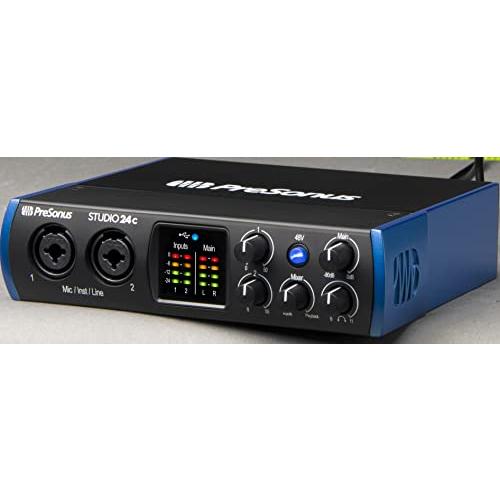 PreSonus Studio 24c オーディオ MIDIインターフェース 24Bit 192kHz 2入出力USB-C互換 Studio One