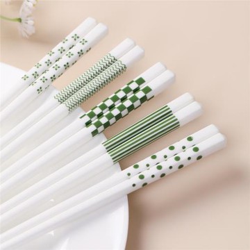 筷子高顏值防滑防霉家用高檔陶瓷單人筷子專用餐具2023網紅新款