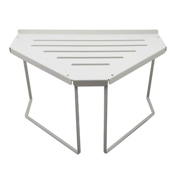 SHIMOYAMA 鐵藝烤漆可疊加三角形置物架 大號  白色  1個