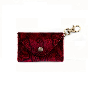 RightOn Paisley Pick Pouch Keychain / 變形蟲 Pick皮套 皮袋 鑰匙圈 Red