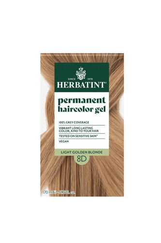 Herbatint Permanent Haircolor Gel 8D Light Golden Blonde 135 mL