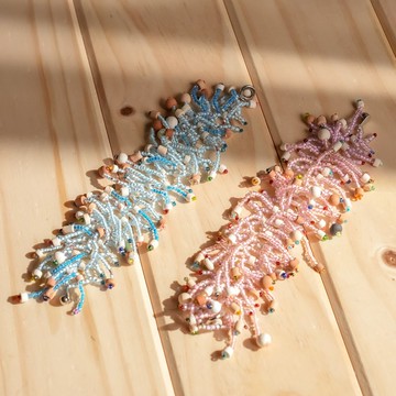 【原風藝站】聖誕粉串珠手鍊 | 原住民 族服 台灣印象