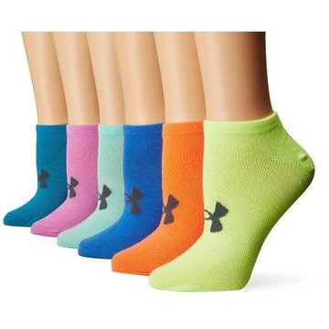 Under Armour 2018女時尚標誌款彩色運動短襪混搭6入組