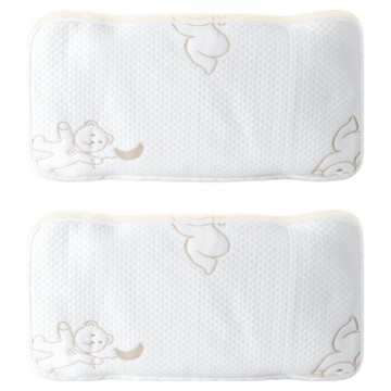 Franté 頂級Duraron瞬涼感嬰幼兒用鬆緊帶枕頭套 2入  25 x 50 cm  白色