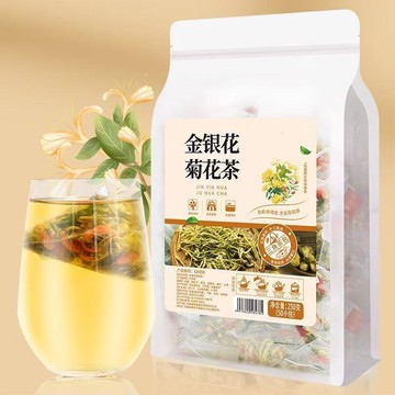 免運🔥親民超市🔥【真材實料】金銀花菊花茶  甘草 金銀花茶 菊花茶 桑葉 三角茶包 花茶 冷熱皆可泡茶 金銀花菊花茶包
