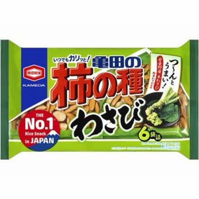 亀田の柿の種 わさび 6袋 亀田製菓