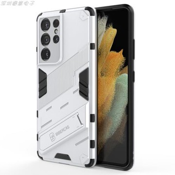 適用于三星s21Plus金屬支架手機殼s21Ultra鎧甲機器人鏡頭保護套