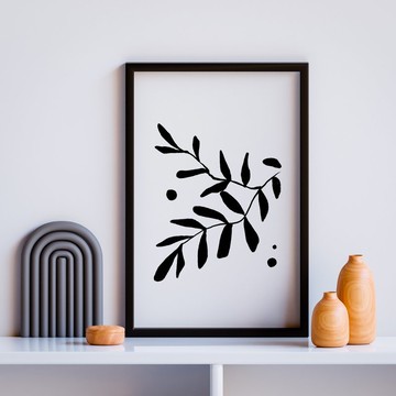 葉影之間  現代抽象 植物掛畫 / 畫芯 海報 無框畫 裝飾畫