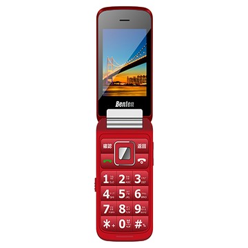 Benten 奔騰 F70 4G雙螢幕摺疊按鍵式手機  紅色  0.256GB