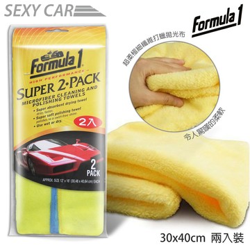 SC Formula1 超細纖維擦拭巾 25059-2入 (30x40cm) 清潔 拋光 下蠟布