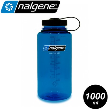【Nalgene 美國 寬嘴水壺 1L《灰藍》】2020-1732/運動水壺/休閒水壼/隨身水壺/環保水壺/水瓶