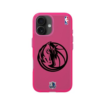 iPhone 16 Clear 粉漾桃 - NBA - B&W-達拉斯獨行俠 Dallas Mavericks B&W