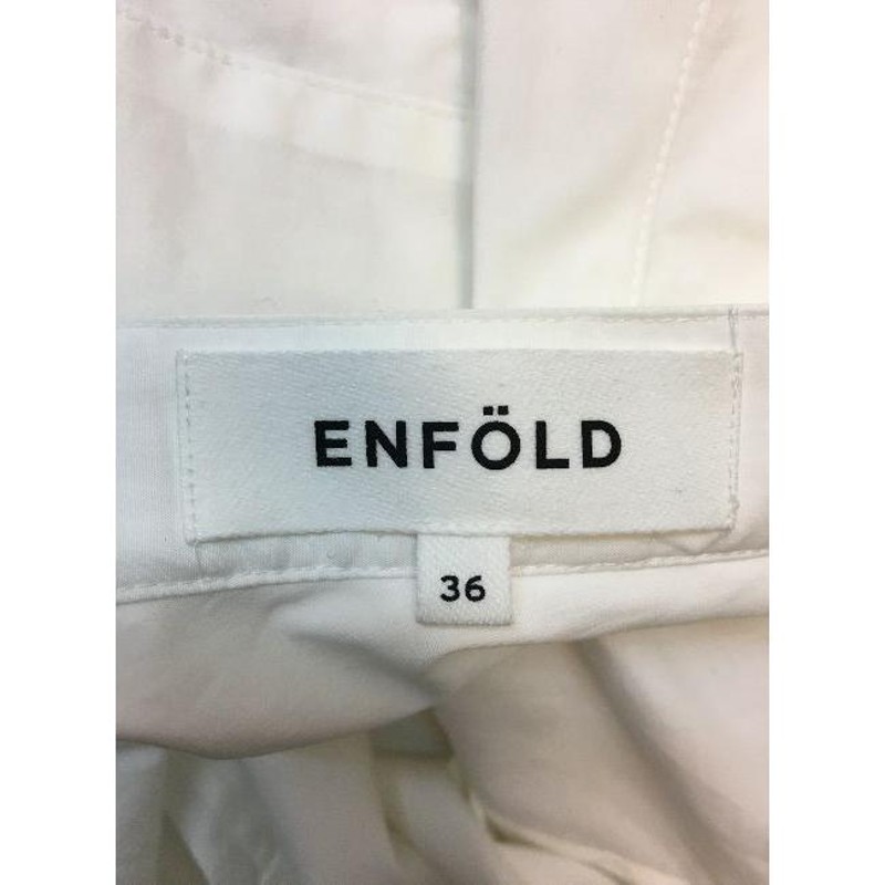 代官山) エンフォルド ENFOLD 19SS シャツパンツ ワイド ドッキング