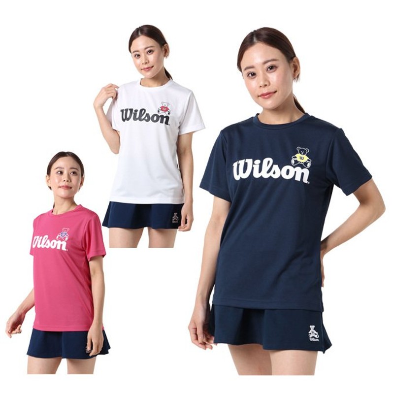 ウィメンズ 日本サイズ ウィルソン Wilson 2022 FW レディース ウイルソンベア 長袖ドライメッシュTシャツ 442-264  22y9mテニス 次回使えるクーポンプレゼント 【72%OFF!】