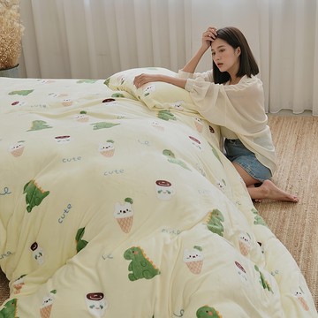 BUHO 布歐 極柔暖法蘭絨美式信封枕頭套 100%聚酯纖維  75 x 45cm  萌獸太郎  2個