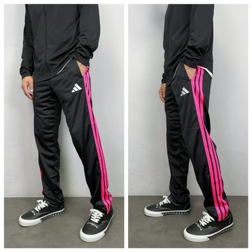 【New START精品服飾-員林】現貨 Adidas 愛迪達 粉色三線標 運動褲 長褲 無縮口