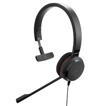 Jabra Evolve 30II MS 商務會議耳機麥克風 有線貼耳式設計 清晰通話品質 適用於各種平台  5399-823-009  Black
