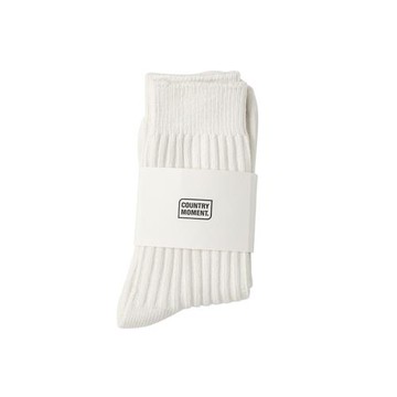 CountryMoment 純白運動襪子男青少年中筒棉襪加厚跑步籃球長襪