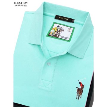 夏季透氣短袖T恤品牌男裝翻領polo衫有領高檔T體恤上衣服夏裝純棉