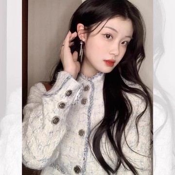 白色小香風短外套女秋冬2025新款法式名媛小個子高級感粗花呢上衣