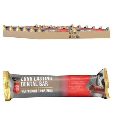 GOODIES 耐嚼型潔牙棒 持久耐用 適用於中大型犬  鮭魚風味  85g  18包