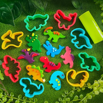 akachan honpo - 黏土模具&滾輪-恐龍