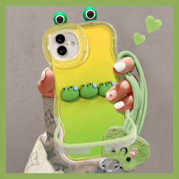 一排青蛙iPhone蘋果17/18 16/15pro防摔14/13防護保護殼12/11手機殼 潮