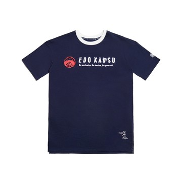 江戶勝｜女裝｜棒球式長版短袖T恤