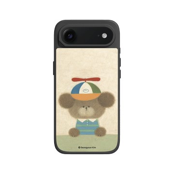 iPhone Air SolidX 黑 - Seungyoun Kim - 戴風車帽的小狗
