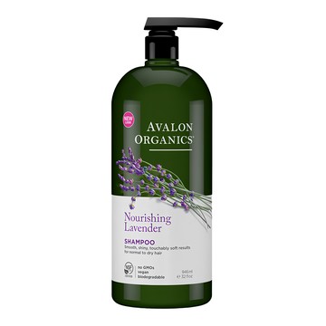 AVALON ORGANICS 滋潤精油洗髮精 添加薰衣草香味 調理乾燥髮質 深層淨化  946ml  1瓶