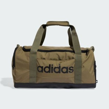 ADIDAS 愛迪達 阿迪達斯 男 女 旅行包-咖啡色系-LINEAR DUFFEL S-IN6114