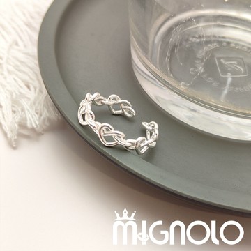 MIGNOLO💫愛心鏤空戒指 抗敏 百搭 韓國連線 正韓 戒指 銀針 韓版 銀戒