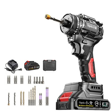 Ogula 起子機 20V 無刷起子機 電鑽 電起子 680N.M扭矩 電動螺絲刀 多檔可調（五節一電）