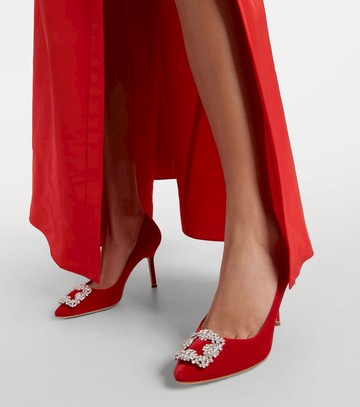 Manolo Blahnik Hangisi velvet pumps