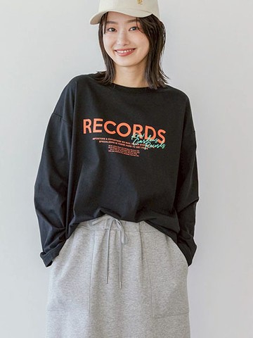 前後標誌印花長版T恤(0H000193700) - AMERICAN HOLIC